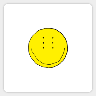 Six-Eyed Smiley Face, Medium Sticker